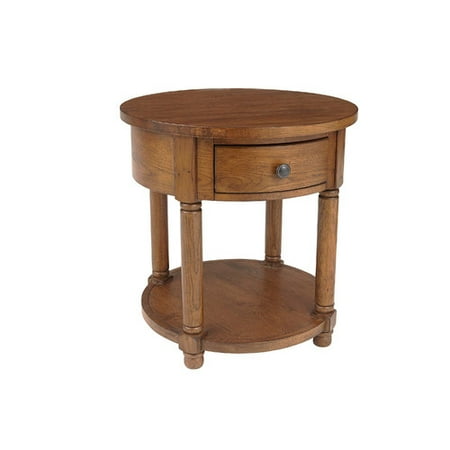 Broyhill Attic Heirlooms 1 Drawer Round End Table