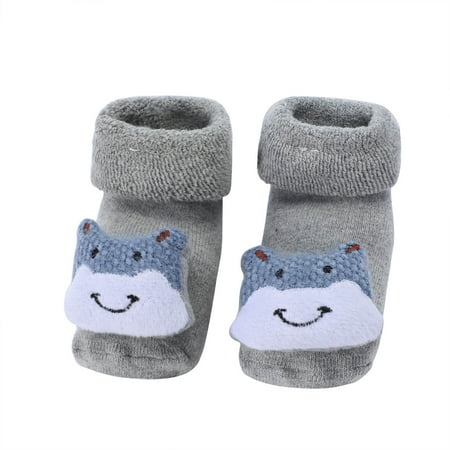 

AIMAOMI Toddler Baby Girls Boys 3D Cute Cartoon Animal Anti-Slip Socks Slippers H