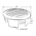 thumbnail image 4 of 3 Inch Round Louvered Vents RV Boat Marine Hull Grill Cover 819326 Stainless Steel, 4 of 8