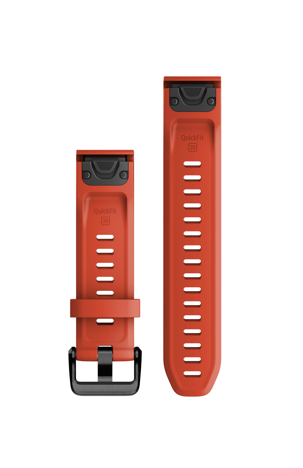 Garmin QuickFit 20 mm Watch Bands, Flame Red Silicone