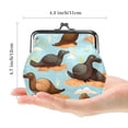 thumbnail image 2 of Platypus Elegant Coin Purse made of 0.7 Microfiber Zinc Alloy Jaws, 4.3x4.7 in/11x12 cm Size, 2 of 7