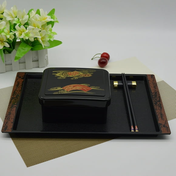 EGNMCR Closet Organizers and Storage, Storage Trunks & Bag Lunch Box Sushi Box Eel Lunch Box Classical High-end Atmospheric Lunch Box Children's Lunch Box rice bowl