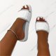thumbnail image 3 of Sandalias deslizantes con decoración de diamantes de imitación para mujer - Elegantes zapatos de playa con punta cuadrada para caminar cómodo, 3 of 3