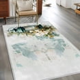 thumbnail image 2 of Vintage Oil Light Area Rugs 2.7'x5', Washable Small Throw Rugs for Kitchen Bedroom, Spring Flowers Leaves Candles Country Indoor Outdoor Rug Non-Slip Low Pile Carpet Runner Reversible Floor Mats, 2 of 8