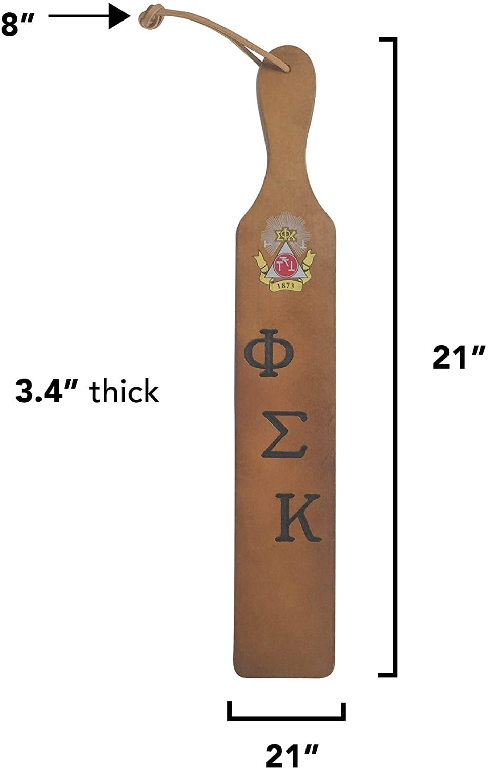 Phi Kappa Psi Traditional Walnut Paddle Greek Decorative Paddle Phi Psi 