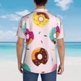 thumbnail image 6 of Bixox Men's Hawaiian Shirts Men's Donut Print Short-Sleeve Shirt-Large, 6 of 8