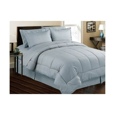 Manhattan Lights Embossed 8 Piece Bed In A Bag Queen Blue Manhattan Lights Embossed 8 Piece Bed In A Bag Queen Blue