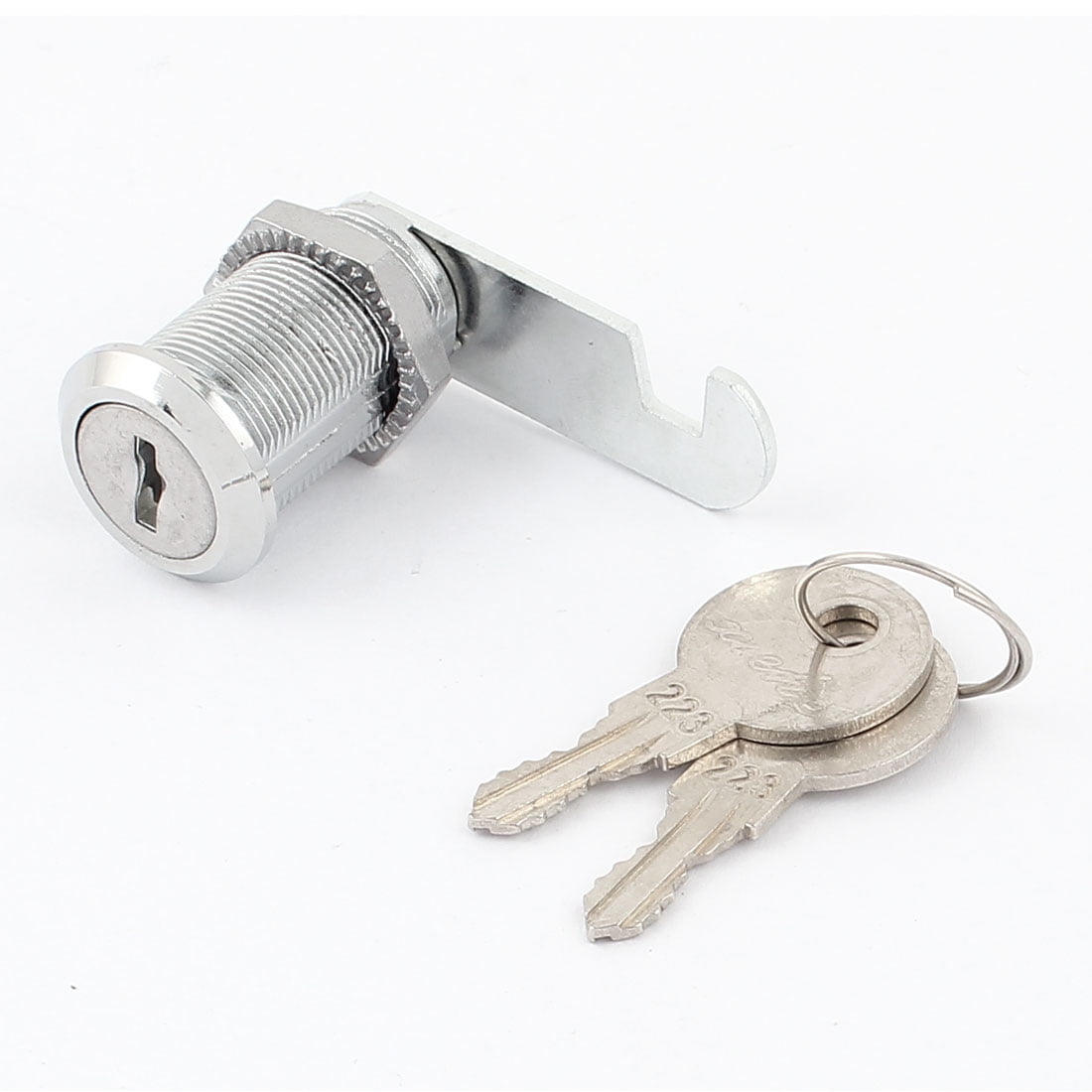 Cam Lock 16-30mm Locker Cabinet Drawer Mailbox Door Toolbox with 2 Key Set 