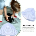 thumbnail image 3 of Rabbit Potty,Rabbit Litter Box Bunny Triangle Potty Trainer Corner Plastic Litter Box, 3 of 12