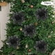 thumbnail image 5 of 10x Adornos de arreglo floral de Pascua navideña de 14,5 cm con flores brillantes para Negro, 5 of 8