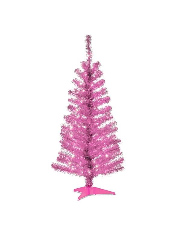 PreLit Christmas Trees Pink