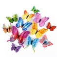 thumbnail image 1 of Pegatinas 3D OPSEAM para decoración de pared con forma de mariposa, 24/48 unidades, con imanes, 1 of 7