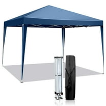 HiiKaa Pop Up Canopy,10x10 FT Instant Outdoor Canopy Tent with Carrying Bag,Portable for Event,Parties,Camping and More Outdoor Activities,Blue