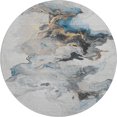 thumbnail image 2 of Addison Rugs Mayfield Premium Machine Washable Transitional Abstract Gray Round Rug, 8' x 8', 2 of 6