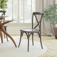 thumbnail image 4 of Emma + Oliver Hand Stained Grey X-Back Chair, 4 of 14