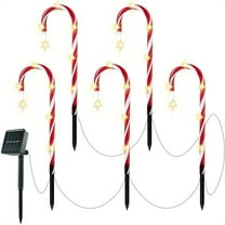 BinKFF 20" Christmas Candy Cane Lights -4/5/8/12 Pack LED Candy Cane Lights Christmas Decor, Outdoor Christmas Decorations for Yard, Lawn, Garden and Pathway