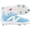 Blue/White, variant on New Balance Mens FuelCell 4040v7 Low Metal Baseball Cleat - Discontinued Options Navy/White 11
