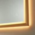 thumbnail image 4 of Vinnova Como 48" Rectangle LED Wall Mount Bathroom Vanity Mirror in Gold Frame, 4 of 8