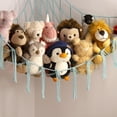 thumbnail image 2 of Stuffed Animal Hammock-Large Stuffed Animal Net For Toys Corner-Hanging Stuff Animal Toy Storage Organizer For Plush Plushie Display Light Blue Girl Room Bedroom Boho Nursery Decor Toy Storage, 2 of 12
