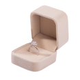 thumbnail image 1 of Parts Express 2 Pack Velvet Ring Boxes, Earring Pendant Jewelry Case, Ring Earrings Gift Boxes, Jewellry Display (Beige), 1 of 1