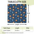 thumbnail image 2 of Blue Sun Moon Star Pattern Square Fitted Tablecloth with Elastic Edge,Square Table Cover,Washable Elastic Table Cover for Home Kitchen Party Decor 34"x34", 2 of 6