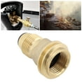 thumbnail image 1 of Propane  Adapter Converts, Brass POL To QCC1 Valve  For Camping, 1 of 8
