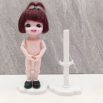 FRCOLOR 12pcs Doll Supports Little Figure Display Holders Small Doll Stands Doll Accessories