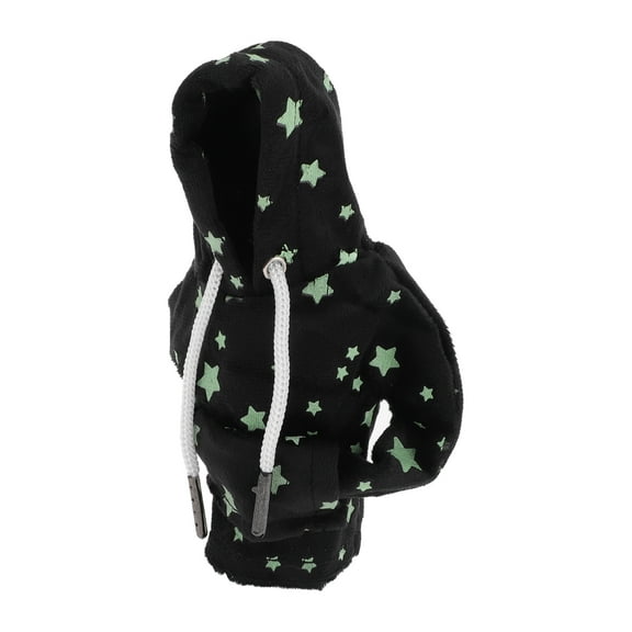 Unique Bargains Gear Shift Knob Cover Decoration Stick Shifting Handle Protector Fluorescent Black Fabric 1 Pc