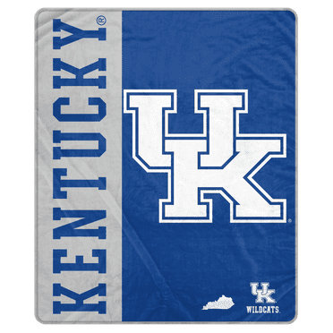 NCAA Kentucky Wildcats 50x60 Inch Ultra Soft Tailgate Throw
