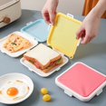 thumbnail image 3 of POINTERTECK Bento Lunch Box Food Grade Heat Resistant Plastic BPA Free Sandwich Lunch Food Storage Container for Office, 3 of 10