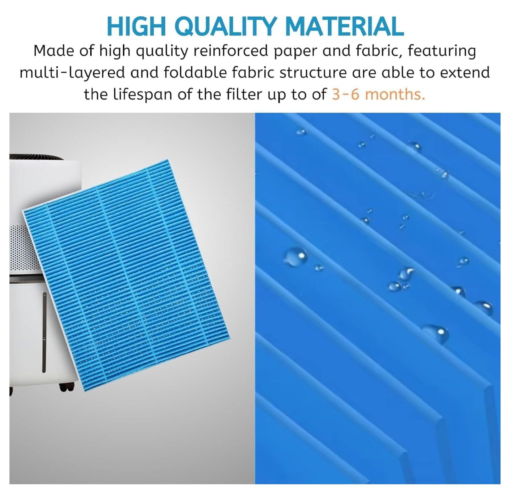 6000s Wick Humidifier Filter Replacement for Superior 6000S Smart Evaporative Humidifier, 16 Pack