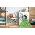 thumbnail image 2 of Ahgly Company Machine Washable Indoor Square Transitional Emerald Green Area Rugs, 4' Square, 2 of 7