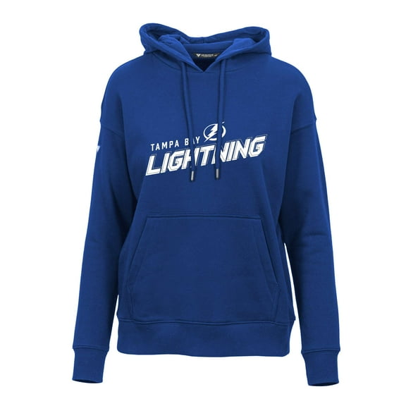 Women's Levelwear Blue Tampa Bay Lightning Adorn Premier 2.0 Fleece Pullover Hoodie