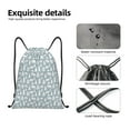 thumbnail image 4 of Gaeub Polar Bears And Snowy Winter Drawstring Backpack Bag Sport Gym Sackpack Heavy Duty String Backpack for Men Women-Medium, 4 of 6