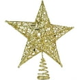 thumbnail image 5 of Ornativity Gold Star Tree Topper - Christmas Glitter Star Ornament Treetop Decoration, 5 of 6