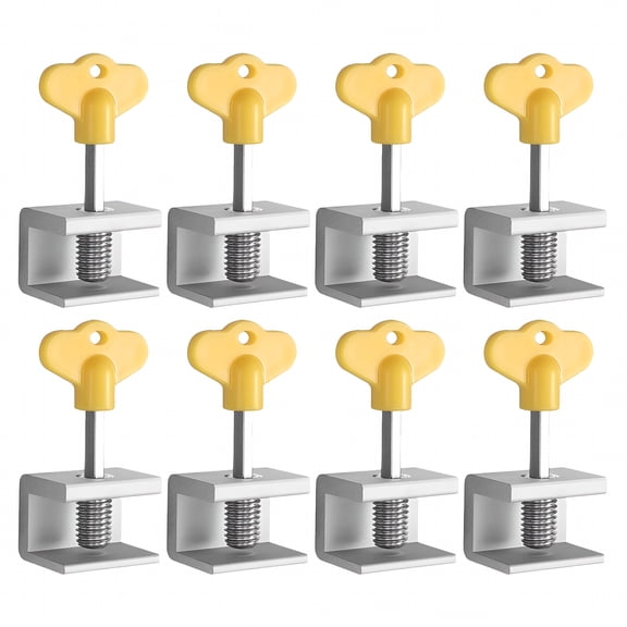 LAMIRO Adjustable Window Locks with Key for Home & Office (1.3"X0.98"X0.98")