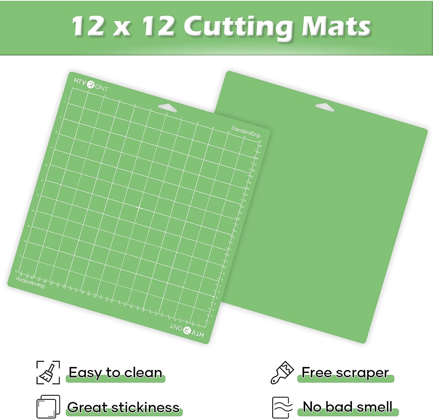 Cricut StandardGrip Mats 12in x 12in, Reusable Cutting Mats for