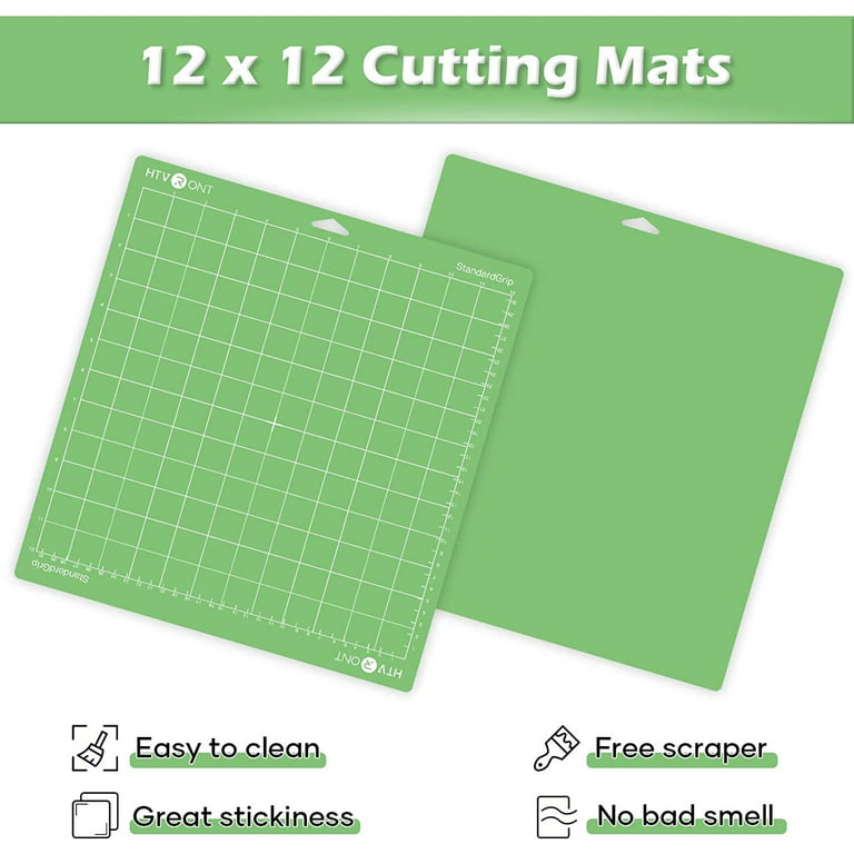 Standard Grip Cutting Mats for Cricut, 5 Pack Cutting Mats 12X12