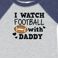 thumbnail image 4 of Inktastic I Watch Football with My Daddy Boys or Girls Baby Bodysuit, 4 of 5