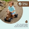 thumbnail image 7 of Careplay 2-in-1 Puppy Push & Ride-on Toy, Indoor & Outdoor Use, Earth Tone Color, Recommended for Children up to 50lbs, Made in The USA, Clay, 7 of 7