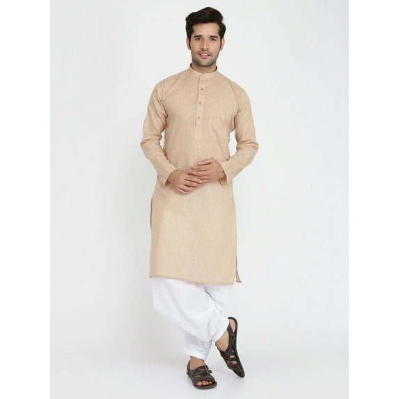 Handmade lightweight pure cotton ethnic salwar kurta set for men
