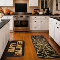 thumbnail image 2 of Halloween Kitchen Mats Gothic Kitchen Witches Rugs Set of 2, Halloween Decor Holiday Kitchen Rug Sets with Runner - 17x29 and 17x47 Inch (Happy Halloween), 2 of 6
