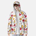 thumbnail image 3 of Xecao Tulips Flowers for Sun Shirt-A lightweight, hoodie-style long-sleeve UV protection garment designed for other outdoor activities., 3 of 9