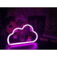 thumbnail image 4 of Luz de neón BRILLAR letrero de nube LED decoración de pared rosa, 4 of 5