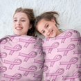 thumbnail image 5 of Pink Breast Cancer Round Blanket,Comfortable Soft Flannel Throw Blanket,All Season,Warm Lightweight Blankets for Sofa Bed Couch Living Room Chair 47"x47", 5 of 5