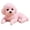 Pink, variant on Simulated Dog Squishy Toy with Pink Bow Tie, 1 Piece, White, for Kids and Adults, Relaxation Toy