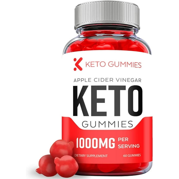 (1 Pack) Keto Gummies - Keto ACV Gummies - Apple Cider Vinegar Supplement for Weight Loss - Energy & Focus Boosting Dietary Supplements for Weight Management & Metabolism - Fat Burn - 60 Gummies