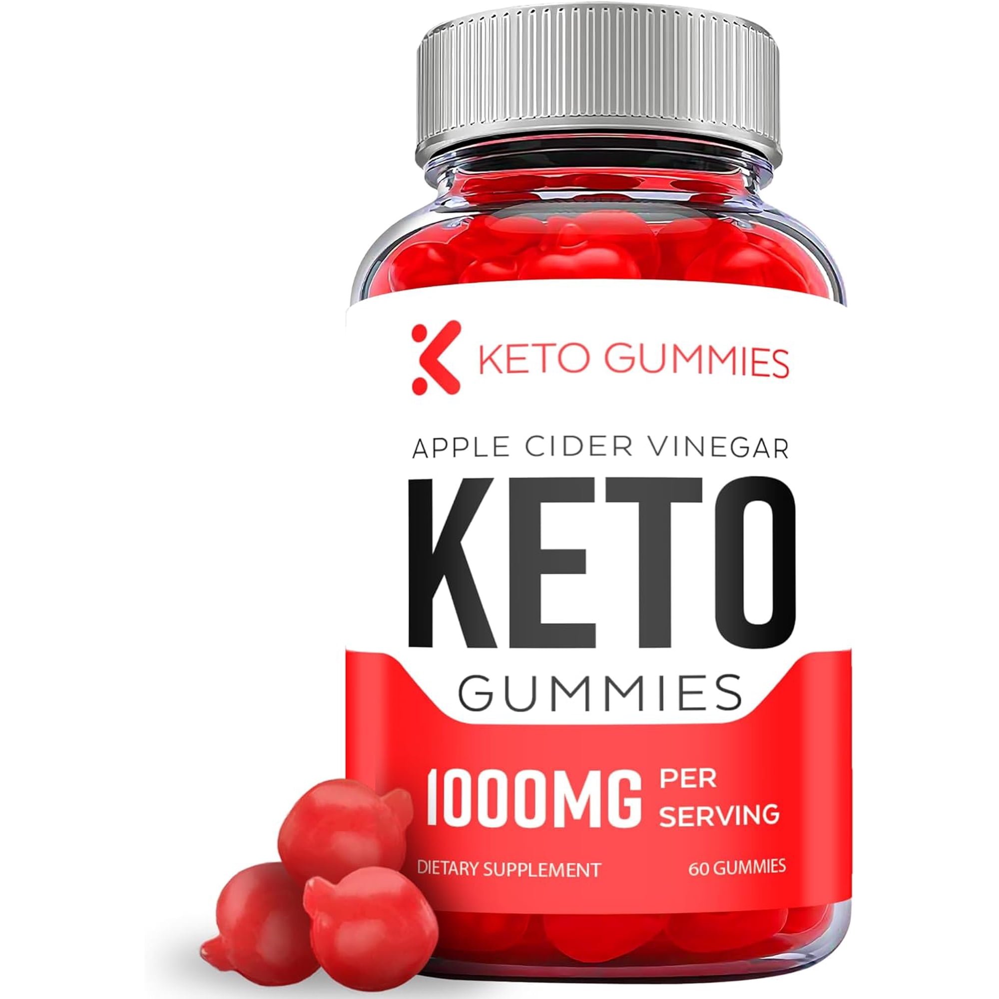 (1 Pack) Keto Gummies - Keto ACV Gummies - Apple Cider Vinegar Supplement for Weight Loss - Energy & Focus Boosting Dietary Supplements for Weight Management & Metabolism - Fat Burn - 60 Gummies