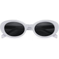thumbnail image 3 of FEISEDY Sunglasses Womens, Retro Oval Cateye Sun Glasses Men, Small 90s Style B4128, 3 of 13