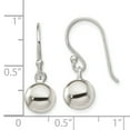 thumbnail image 3 of Sterling Silver Dangle Ball Shephard Hook Earrings, 3 of 3
